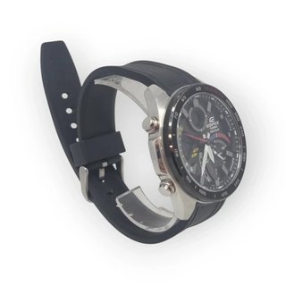 RELOJ CASIO EDIFICE TOUGH SOLAR ESFERA NEGRA COREA DE GOMA