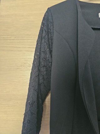 Chaqueta Zara Negra Encaje