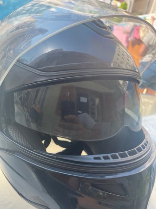 Casco modular negro
