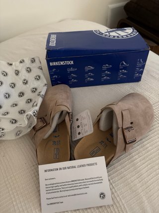Socas Birkenstock tamanho 39 nunca usadas.