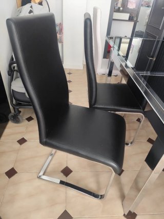 Mesa Acero Inox y Sillas Comedor