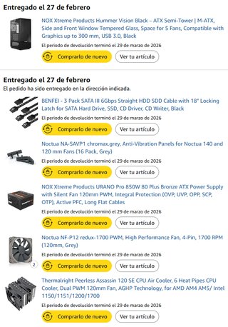 PC Gaming i7 8700 RX 7600 32GB RAM