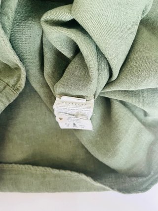 Scalpers Linen Blend Shirt Green 39 Cotton Linen