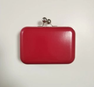 Bolso de mano rígido rojo / Clutch de fiesta