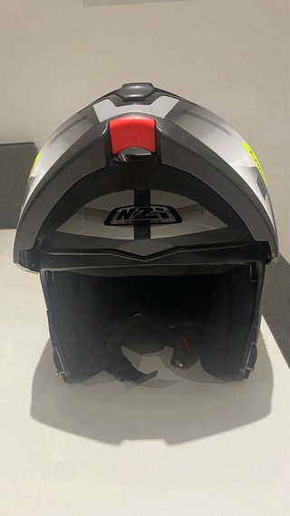 Casco Moto NZI Blanco y Gris