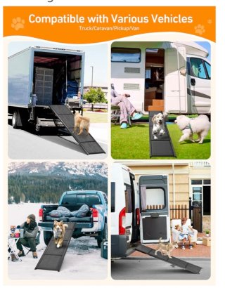 Rampa Perros Plegable Antideslizante 180x44
