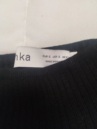 Falda tubo Bershka negra larga S