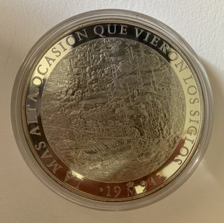 Moneda Plata 25 ECU 1994 Batalla de Lepanto.