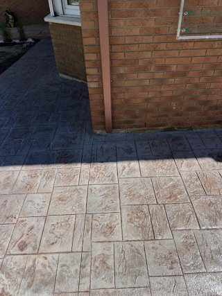 Pavimentación impresa de hormigón