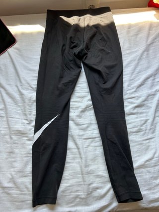 Mallas Nike Negras con Logo Blanco
