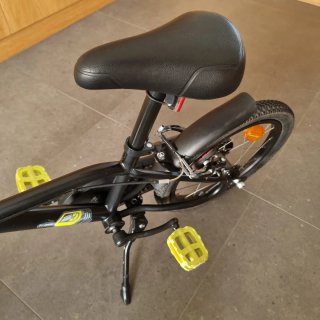 Bicicleta Infantil Btwin Negra y Verde