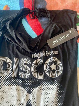 Camiseta Disco EXTRA ME Negra