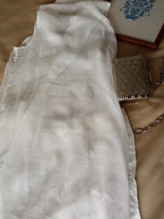 Blusón René Derhy bordado blanco Talla M