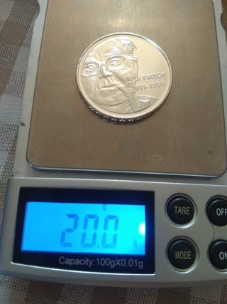 Moneda Plata 20 Francos Suiza 1971-1991