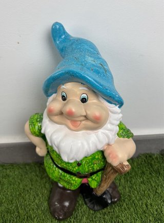 Figura de Gnomo de Jardín Decoración Exterior.