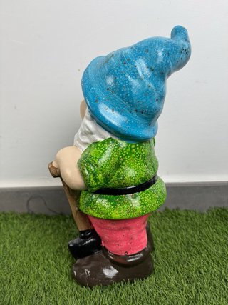 Figura de Gnomo de Jardín Decoración Exterior.
