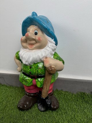 Figura de Gnomo de Jardín Decoración Exterior.