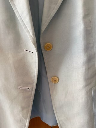 Chaqueta Monte Picaza Lino Turquesa Talla 48