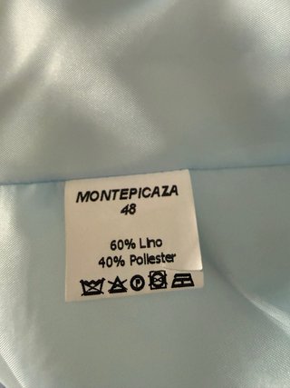 Chaqueta Monte Picaza Lino Turquesa Talla 48