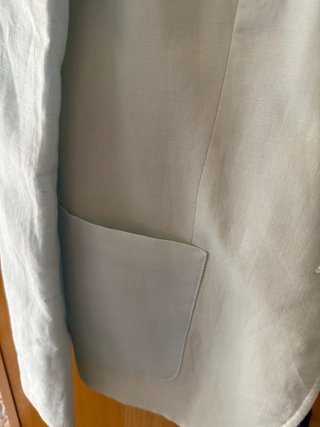 Chaqueta Monte Picaza Lino Turquesa Talla 48