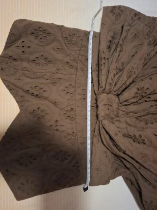 Vestido Mango palabra de honor con lazo Talla M