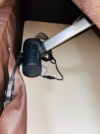 Canapé abatible de piel eléctrico