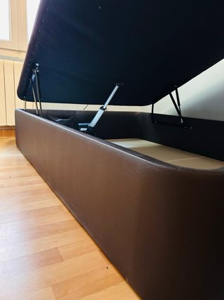 Canapé abatible de piel eléctrico