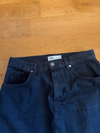 Falda larga denim evasé Zara