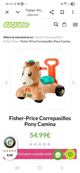 Correpasillos Pony Fisher Price