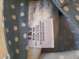 X&D Shorts Lunares Mujer Azul/Blanco