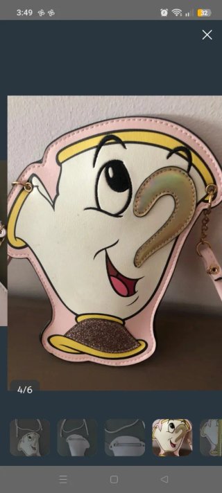 Bolso Disney Chip de La Bella y la Bestia