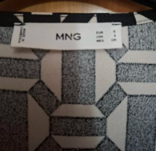 Vestido Mango Talla M Estampado Geométrico
