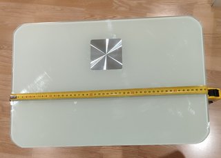 Mesa auxiliar cristal blanco