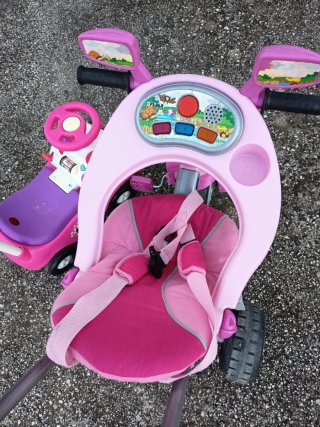 Bicicleta y correpasillos Infantil Rosa
