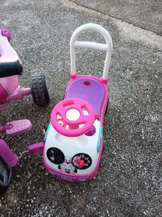 Bicicleta y correpasillos Infantil Rosa