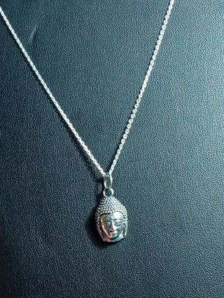 Colgante Buda Plata de Ley y cadena de 40 cm