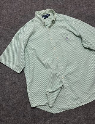 Camisa Polo Ralph Lauren Manga Corta Rayas Talla L