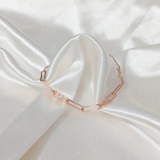 Pulsera Pandora eslabones oro talla 18