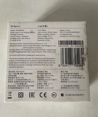 Xiaomi Mi Band 3 Negra y fit bit. Para reparar.