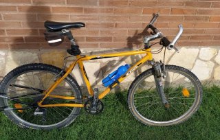 Bici Naranja + Carro Portaequipaje