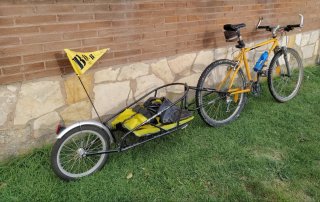 Bici Naranja + Carro Portaequipaje