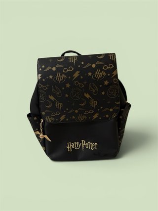 Mochila Harry Potter negra con estampado