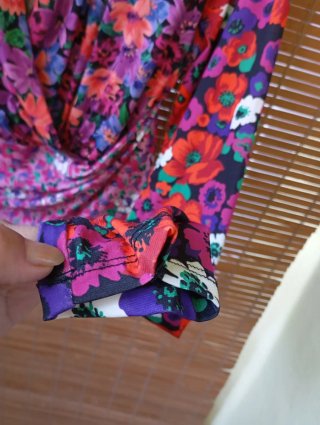 Blusa floral multicolor talla única