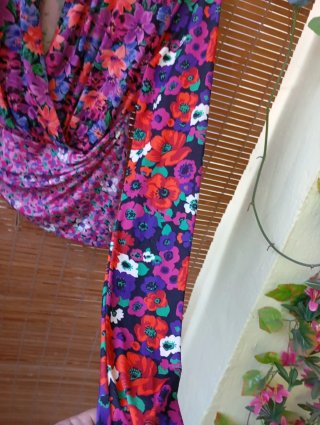 Blusa floral multicolor talla única