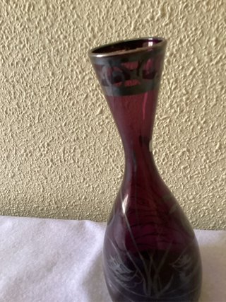 Jarrón/Licorera Antiguo Morado