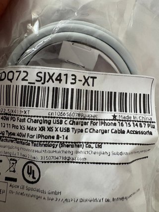 Cargador varios modelos iPhone Blanco