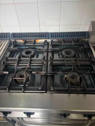 Cocina Repagas 4 fuegos + horno gas, marca REPAGAS