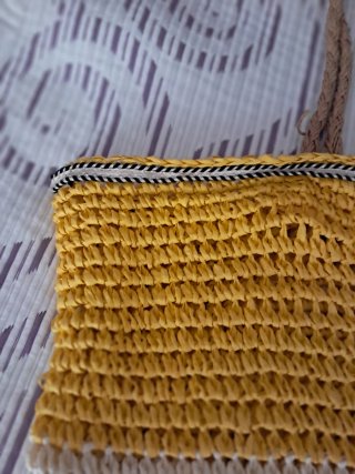 Bolso de playa de rafia