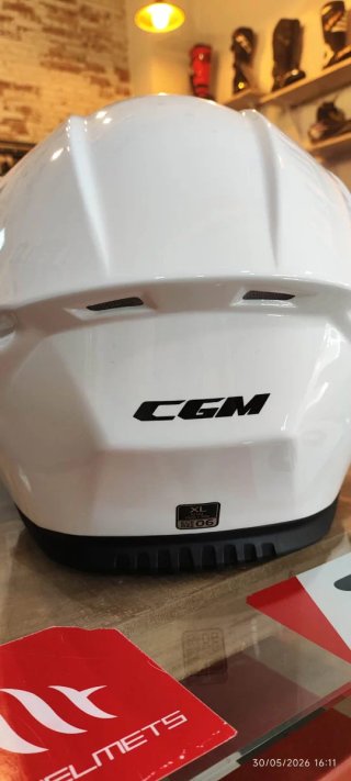 Casco CGM 333A Onyx Blanco brillo