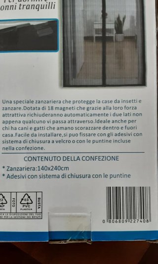 Zanzariera Magnetica Mastro Bianco 140x240cm
